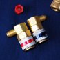 Car AC R134a System Ports Quick Connectors Adapters 1/4 Solid Construction