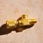 T-Adapter:1/4X1/8X1/4 Add Gauge Deep Vacuum Pump/Flare HVAC