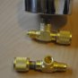 T-Adapter:1/4X1/8X1/4 Add Gauge Deep Vacuum Pump/Flare HVAC