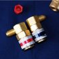 3 Tool Kit Manifold Gauge Set R22 R134a+Car Quick Snap Couplers+Can Tap AC HVAC