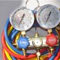Manifold Gauge Set+5ft Hoses for R410a R22 R404a R134a HVAC Charge Diagnose Tool