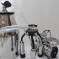 Regulated Complete Cow Bucket Milker OIL-LESS Vacuum Pump Pulsator Claw Cluster
