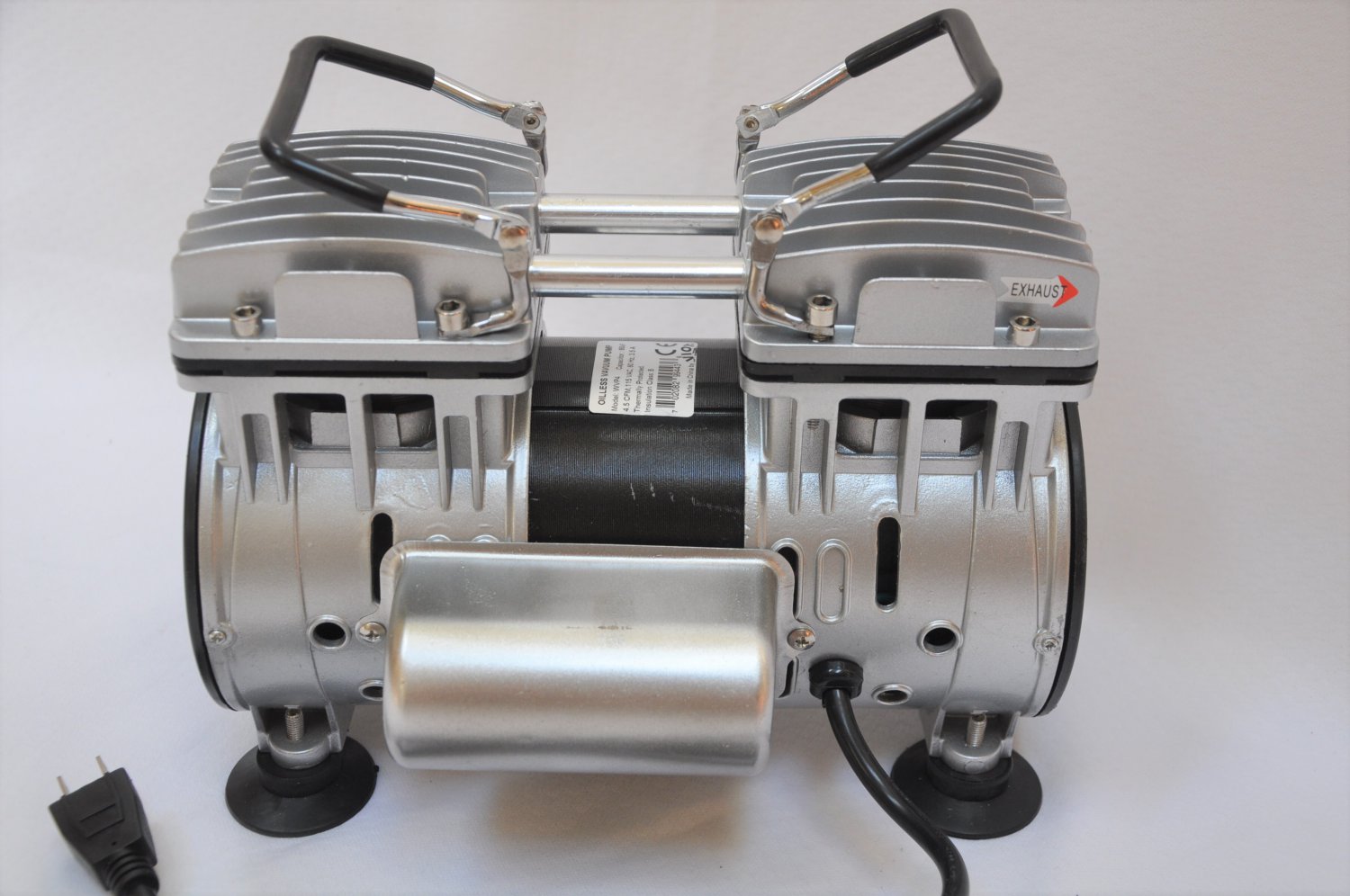 Push/Pull Twin piston oilless High Performance Vacuum Pump 1/2HP Push/pull