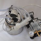 Regulated Portable Complete Goat Bucket Milker:Oil-less Piston Vacuum/5L SS Pail/Claw/Pulsator