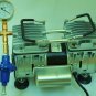 Regulated Portable Complete Goat Bucket Milker:Oil-less Piston Vacuum/5L SS Pail/Claw/Pulsator