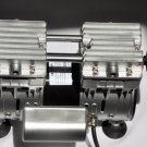 Controlled Twin Piston 5.5CFM Oil-less Vacuum Pump w/Regulator Gauge Kit Milker Machine Pulsator