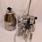 Portable Cow Bucket Milker SS Mobile Base OILLESS Vacuum Pump Claw Regulator New