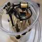 Bucket Milker Station:Cow Milk Machine:SS Tank 25L+Pulsator+Claw Cluster+Hoses+