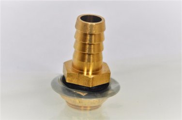 Vacuum Bagging Fitting Adapter Chuck Locking Nut Sealer Washer Brass 1/2" Barbed