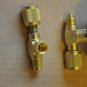 T-Adapter Size:1/4X1/8X1/4"Add Gauge at Deep Vacuum Pump/Manifold NPT/Flare HVAC