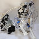 Goat Bucket Milker Machine .5 HP Piston Vacuum Pump SS Bucket Pulsator Regulator