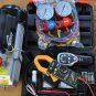 Deep Vacuum Pump+Refrigerant Leak Detector+R410a Manifold Gauge Kit+Clamp Meter