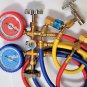 Tool Kit:Manifold Gauge R22 R134a+Hose Set+Car Quick Snap Coupler+Can Tap HVAC