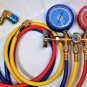 Tool Kit:Manifold Gauge R22 R134a+Hose Set+Car Quick Snap Coupler+Can Tap HVAC