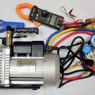 Lot:HVAC Tool Kit Set:Deep Vacuum Pump+Clamp Meter+Leak Detector+Manifold Gauge