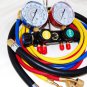 HVAC Tool Kit:4Way Maifold Gauge R410a+hose set+Heated Refrigerant Leak Detector