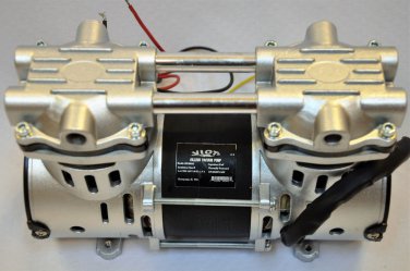 Dry Run Twin Piston Oil-less Vacuum Pump 3.5 CFM High Efficiency Workshop Lab