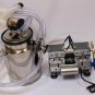 Twin Piston Oilless Vacuum Pump 4.5 CFM Medic Science Lab Workshop Milker Hookup