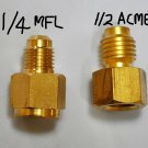 Adapter:1/2"ACMEX1/4"FFL:R22 tools Service on R134a Manifold Gauge Connection