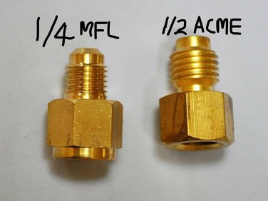 Adapter:1/2"ACMEX1/4"FFL:R22 tools Service on R134a Manifold Gauge Connection