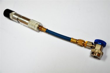 Car AC HVAC/R Tool Compressor Oil/UV Dye Injector Syringe Low Side Quick Coupler
