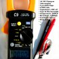 TRMS AC DC Clamp Meter Ammeter Digital Multimeter+Capacitor Tester HVAC Tool New