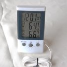 Indoor/Outdoor/Aqarium Digital Thermometer Hygrometer Memory Big LCD Display C