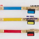 R410a Manifold Gauge/Tool System Port Adapter Ball Valve 5/16 to 1/4 HVAC 3/Set