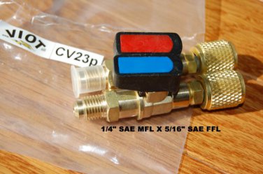 R410a System Manifold Gauge Tool Adapter HVAC/AC Valve 1/4MFL 5/16"SAE FFL Flare
