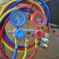 Manifold Gauge+5ft Hose Set for R22 R134a+Car Port Quick Snap Coupler HVAC Tool