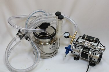 Goat Bucket Milker/Piston Vacuum Pump/Bucket Pulsator Regulator& Hoses