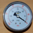 Analog Deep Vacuum Gauge Size:2.5"SS Case 1/8"NPT 0-30"Hg Workshop Line Pressure