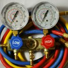 Manifold Gauge Set Hoses R410a R22 R134a AC HVAC Charge Diagnosis Recovery Tool