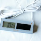Solar Panel Powered Digital Thermometer Good for Air Liquid Wine Cooler Aquarium