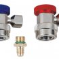 Car AC HVAC/R Tool 2oz Compressor Oil/UV Dye Injector Syringe Low Quick Coupler