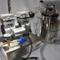 Portable Goat Bucket Milker Mobile Base OILLESS Vacuum Pump Claw Regulate