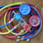 Manifold gauge set+5ft hose set+Halogen Refrigerant Leak Detector Sensor