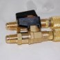 Manifold Flow COntrol Adapter Hand Ball Valve 1/4"25002 29980 Straight HVAC Tool