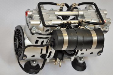 OIL-LESS VACUUM PUMP:Twin Piston .3 HP 3.4CFM Medic Science Lab Home Applicayion