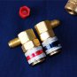 Car AC R134a System Port Quick Snap-on Coupler Adapter/R22 1/4"Flare to Manifold