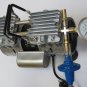 Twin Piston Oil-less Vacuum Pump 1/2 HP Lab Workshop Regulator Gauge Goat milker