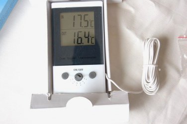 Indoor/Outdoor Digital Thermometer:Aquarium Wine Cooler Home Large LCD Display C