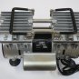 Twin Piston Oil-less Vacuum Pump 1/2 HP Science Lab Workshop Pulsator Hookup New