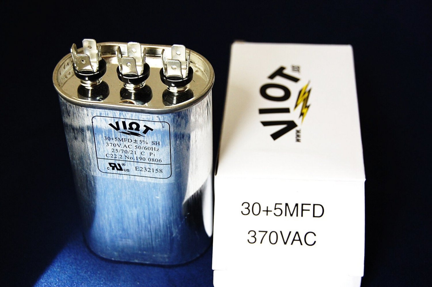 Compressor Furnace Blower Fan Motor Start Run Capacitor Dual30+5uFD