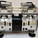 Twin Piston Oilless Vacuum Pump 4.5CFM 1/2HP Goat Milker Workshop Sci Medic Lab