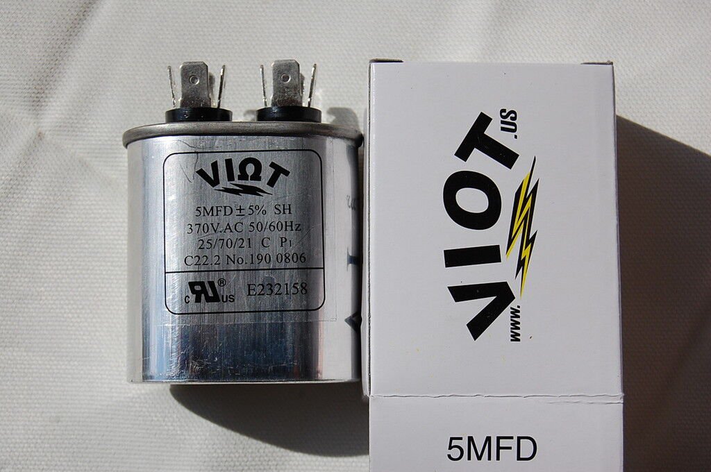 Compressor Furnace Blower Motor Start Run Capacitor 5uFD 370V HVAC/R