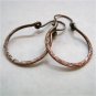 Imagine Yourself... Handforged Antique Copper Hoop Artisan Earrings.