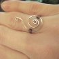 Urban and Unique - Handforged Artisan Ring in Sterling Silver and Copper - size 7