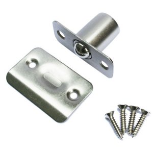 New Satin Nickel Ball Catch With Faceplate Door hardware