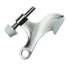 2 New Satin Nickel Hinge Door Stop Stopper- Set of 2